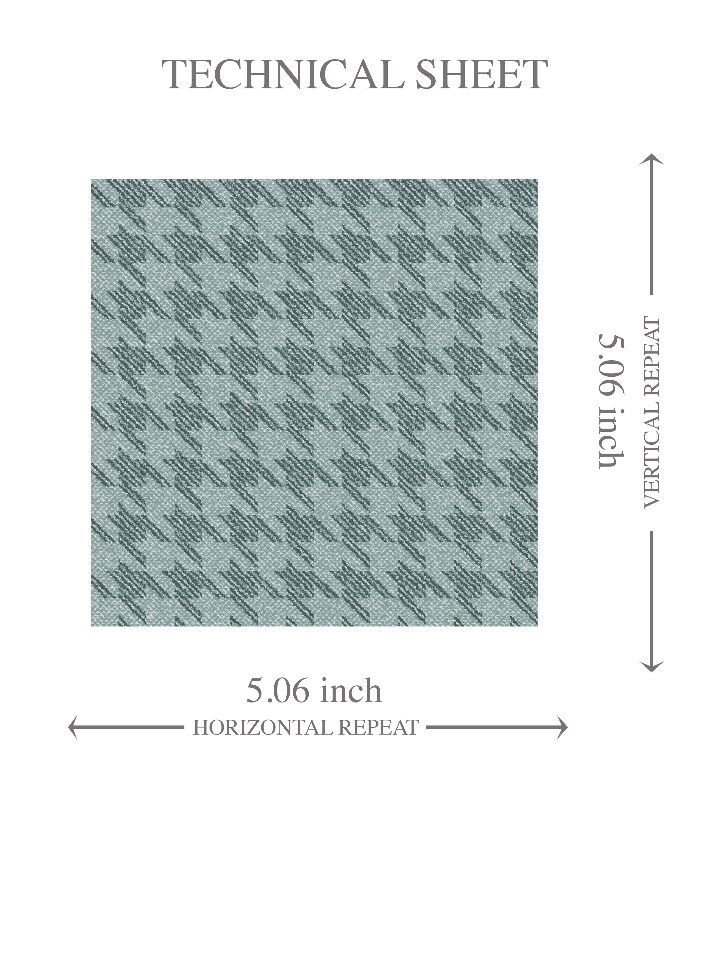 Plain/ Textured Houndstooth Kids Room Wallpaper (Soft Blue)