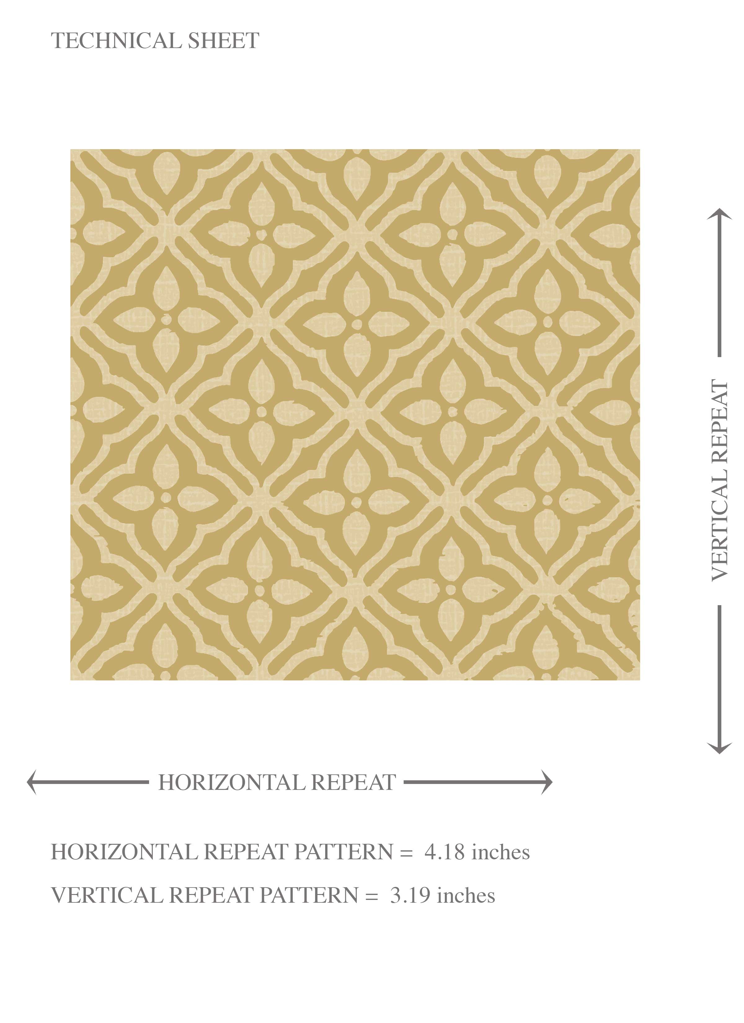 Small Floral Lattice/ Geometric Textured Kids Room Wallpaper (Yellow)