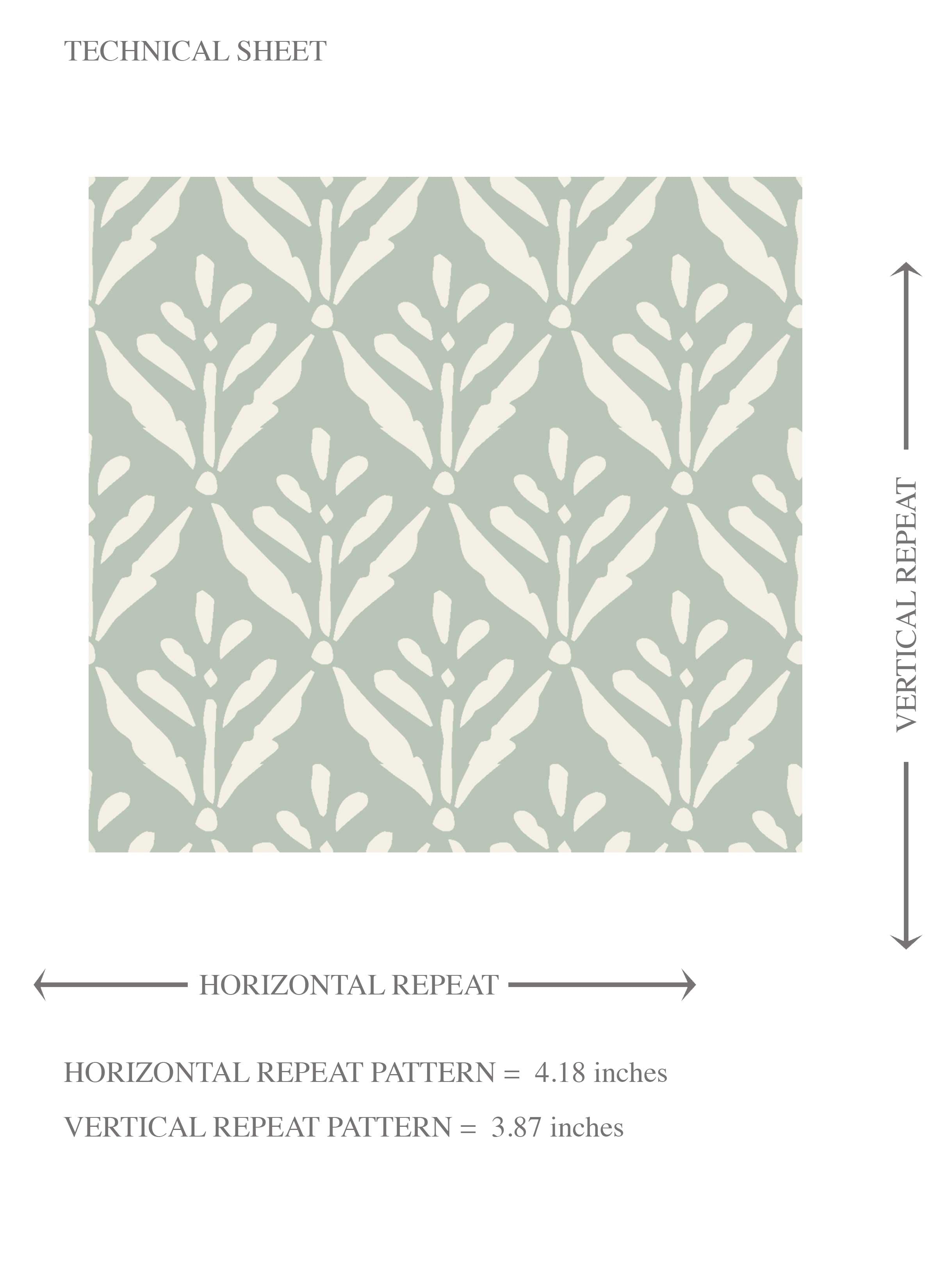Small Floral Lattice/ Leaf Textured Kids Room Wallpaper (Pastel Blue)
