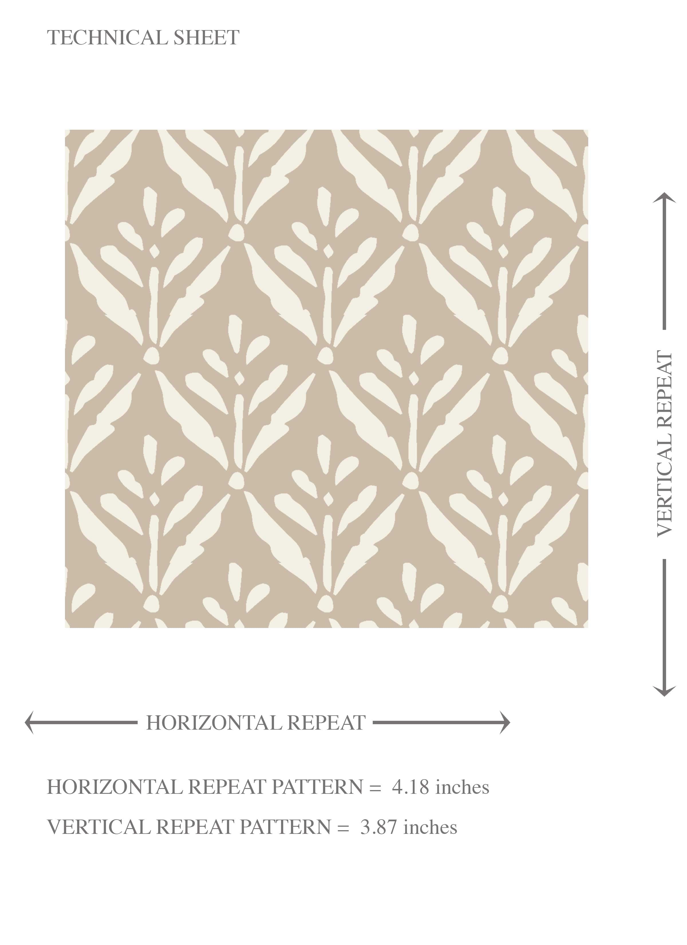 Neutral Small Floral Lattice/ Leaf Textured Kids Room Wallpaper Sample (Beige/ Light Brown/ Off-White)