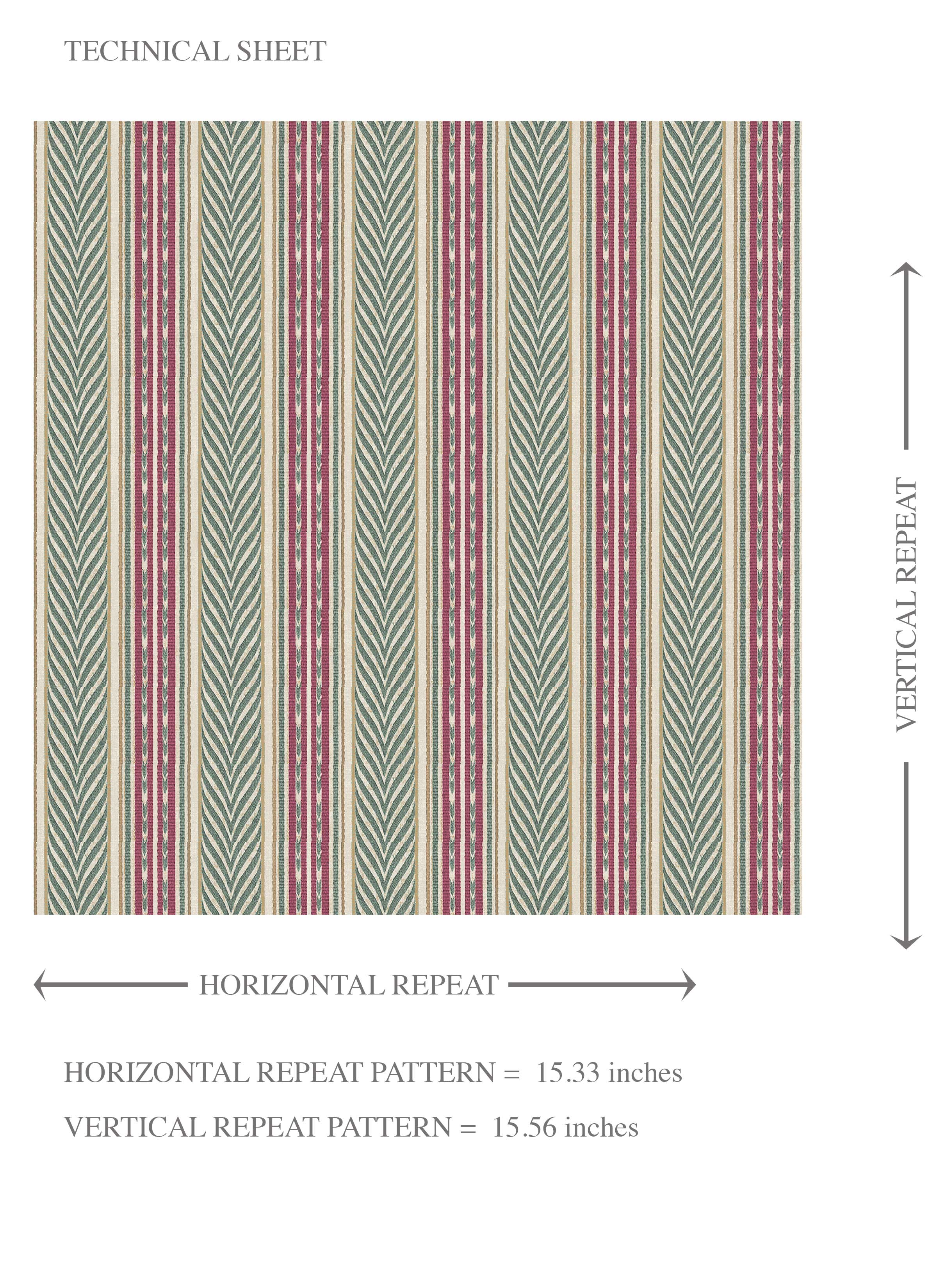 Geometric Striped Kids Room Wallpaper (Deep Pink/ Green)