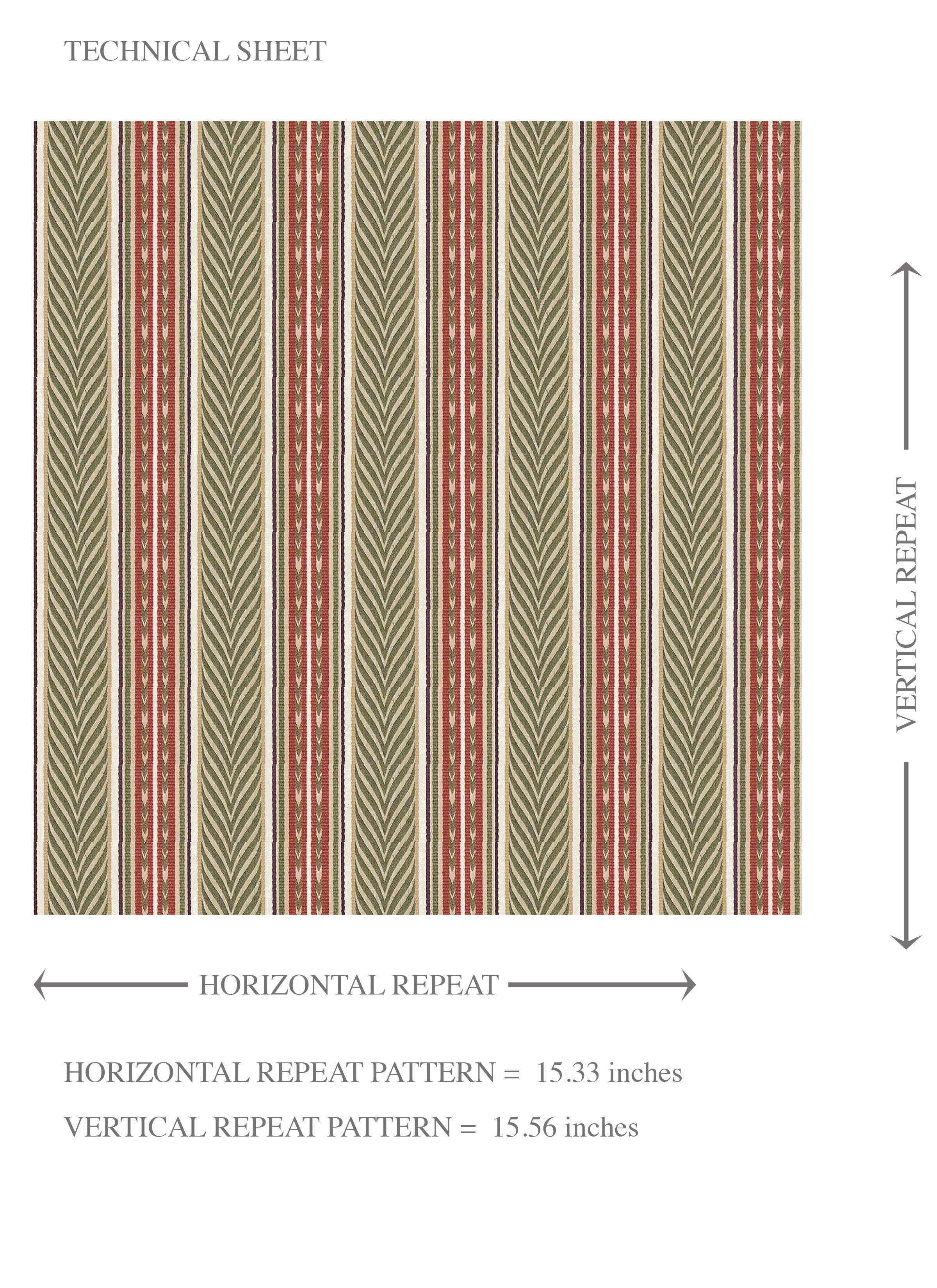 Geometric Striped Kids Room Wallpaper Sample (Red/ Green)