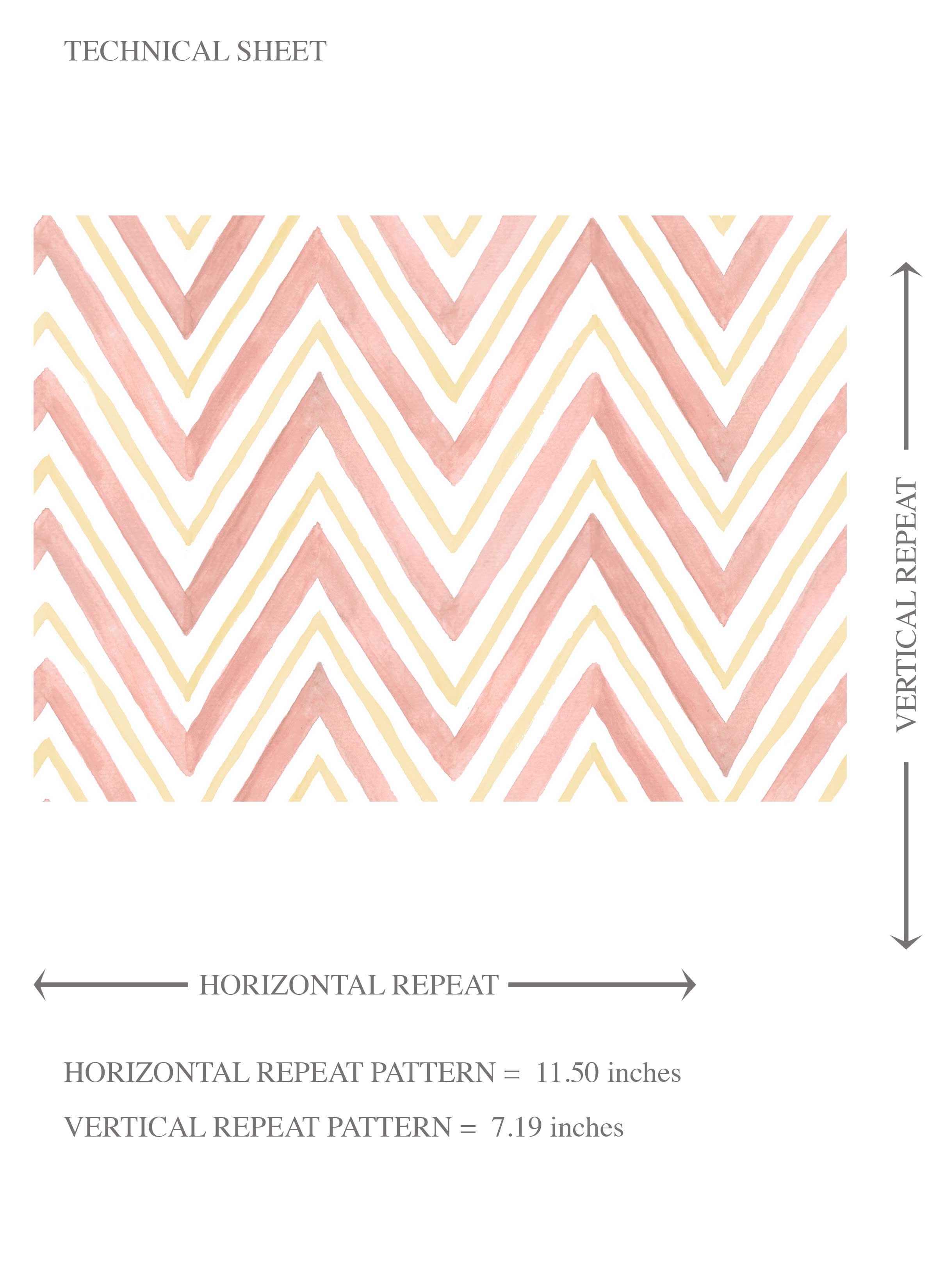 Geometric Zigzag/ Chevron Kids Room Wallpaper (Pink/ Yellow)