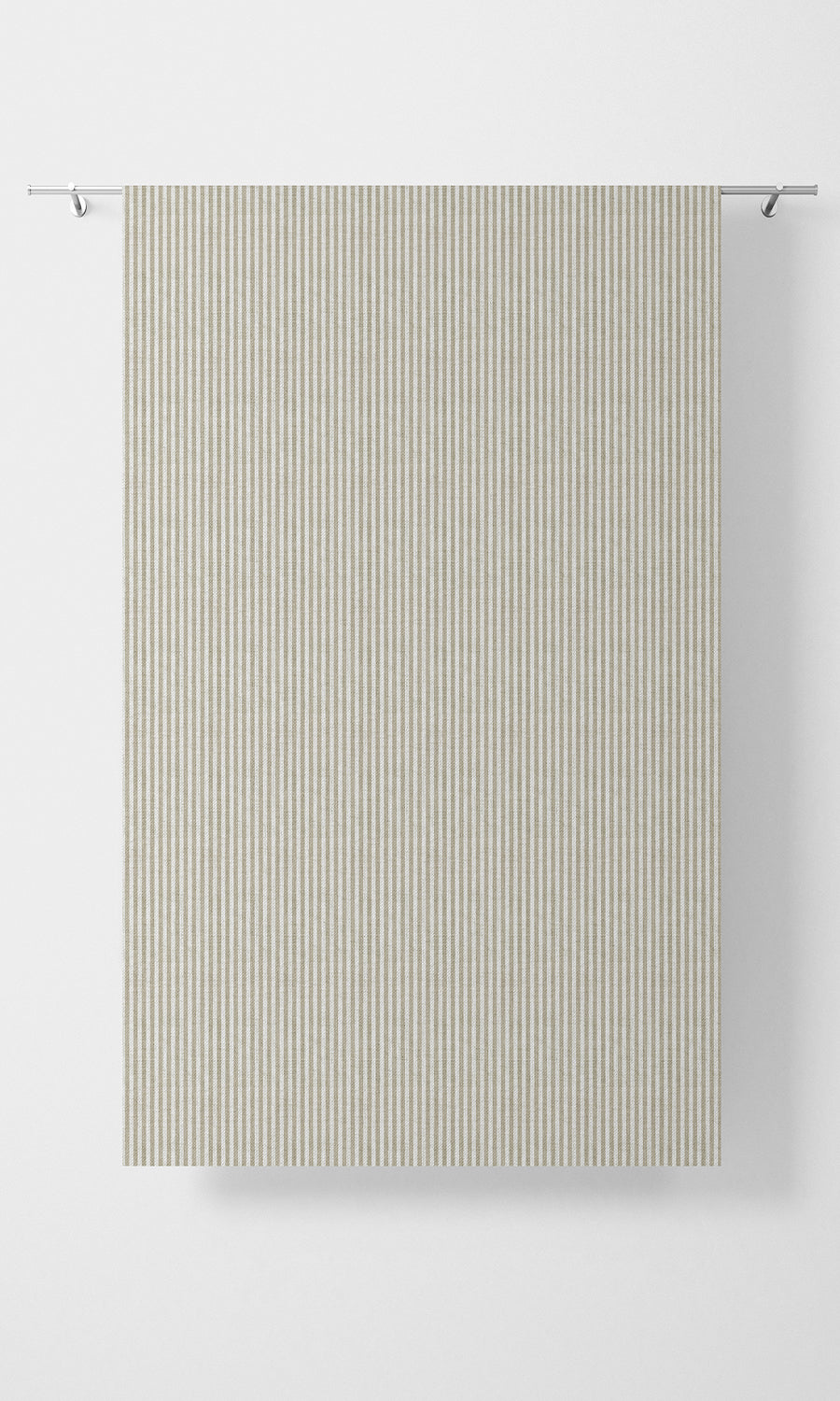 Pinstripe Home Textile Fabric Material By the Yard (Beige/ White)