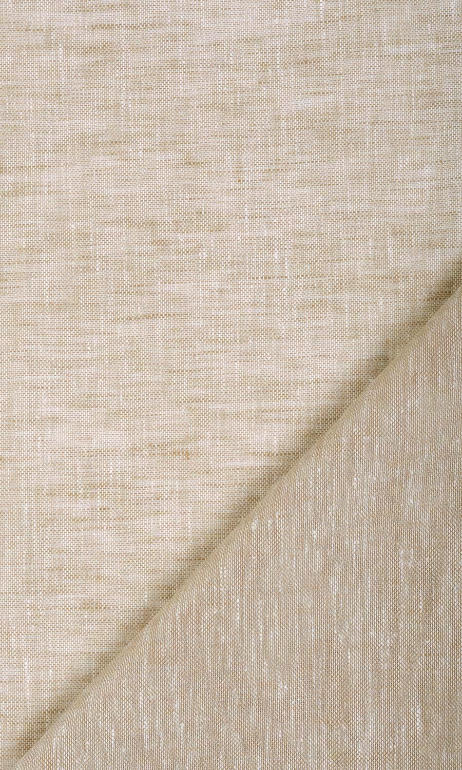 Sheer Linen Fabric Sample for Curtains & Drapes (Beige)
