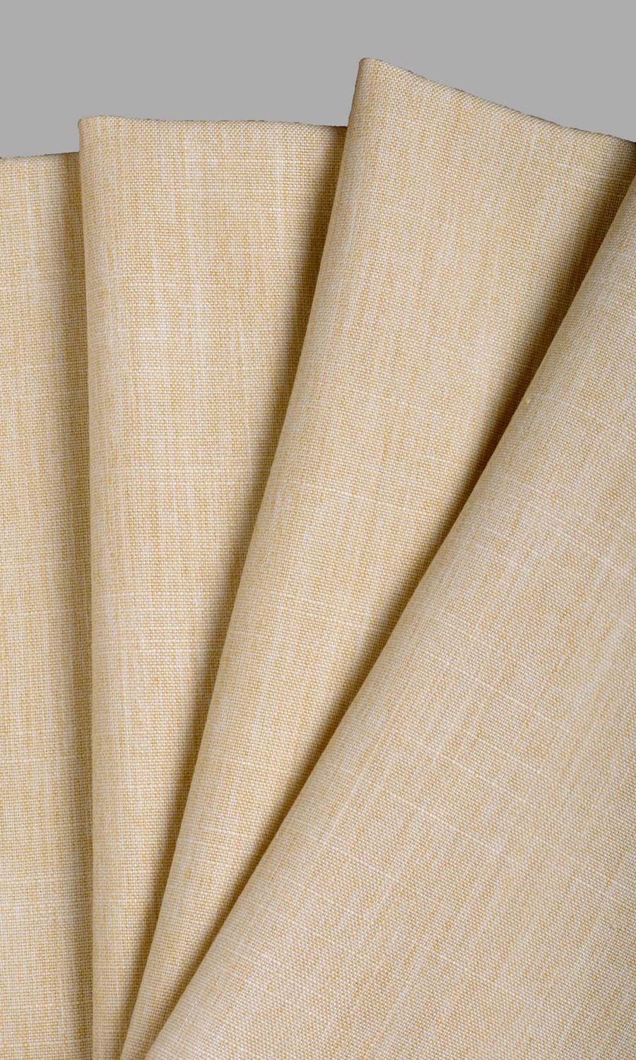 Plain Linen Texture Fabric Material By the Yard (Yellow Beige)