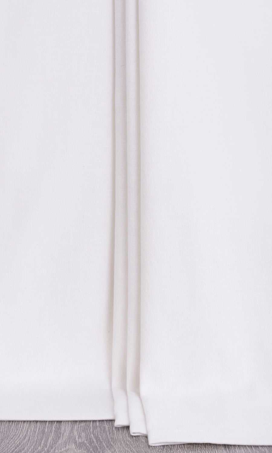 Linen Blend Window Treatments Fabric By the Yard (White)