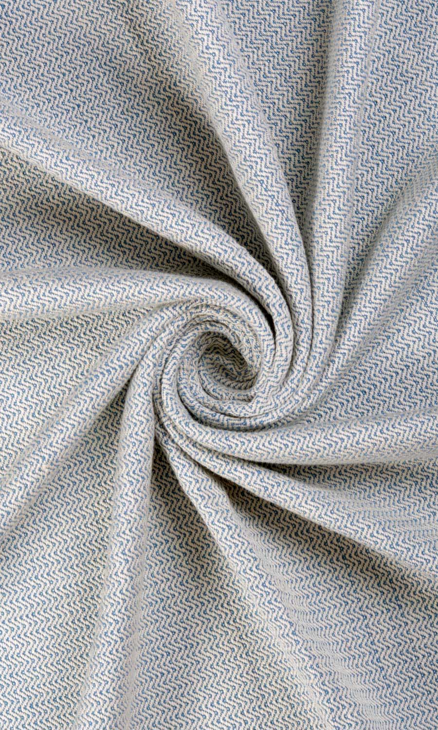Textured  Window Treatments Fabric By the Yard (Blue)