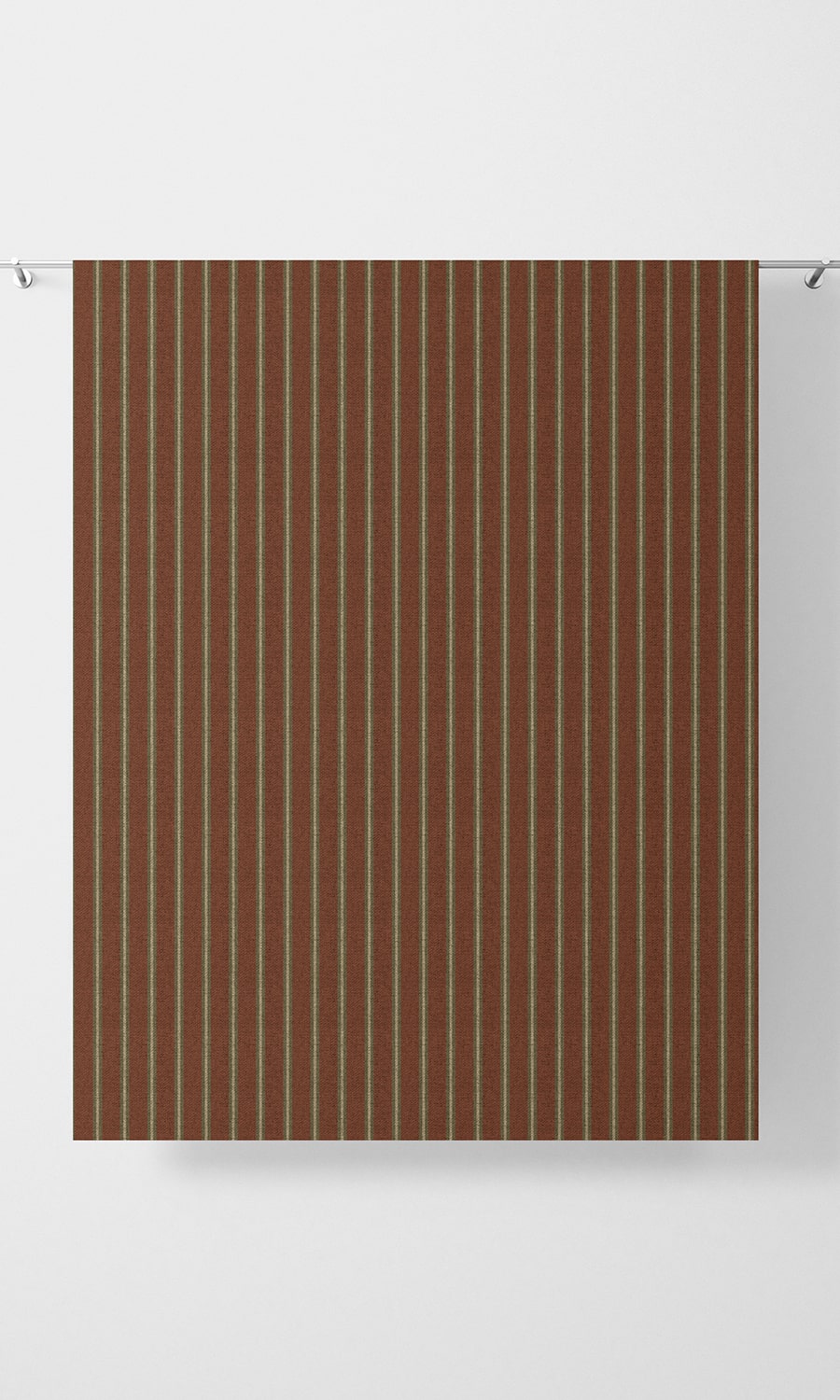 Modern Striped Home Décor Fabric By the Yard (Red)