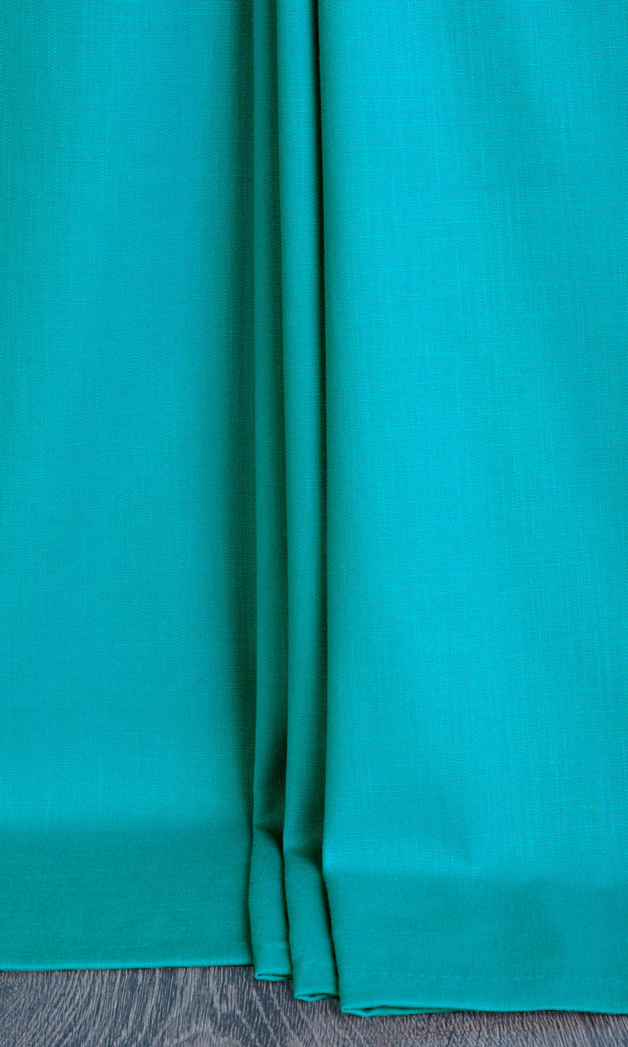 Textured Solid Cotton Home Textile Fabric Material Sample (Turquoise Blue)
