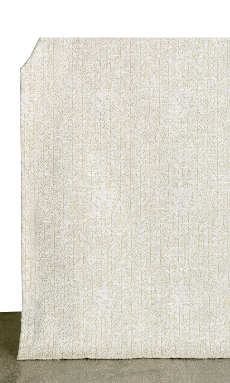 Herringbone Poly-Cotton Window Treatments Fabric By the Yard (Pale Green)