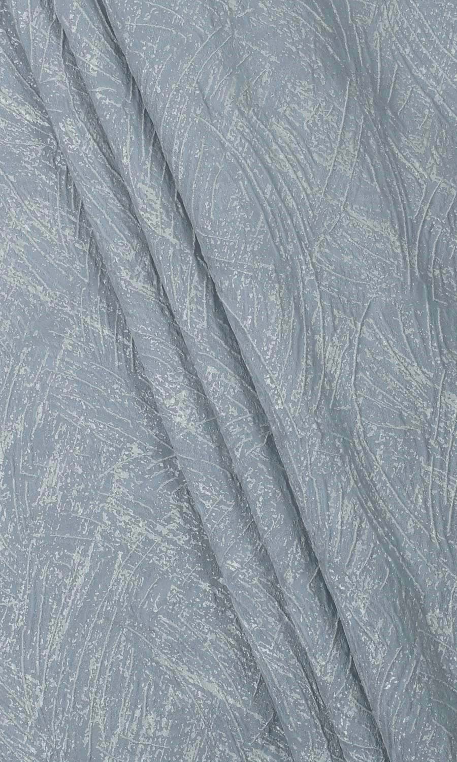Self-Patterned Poly-Cotton Home Textile Fabric Material By the Yard (Light Blue)