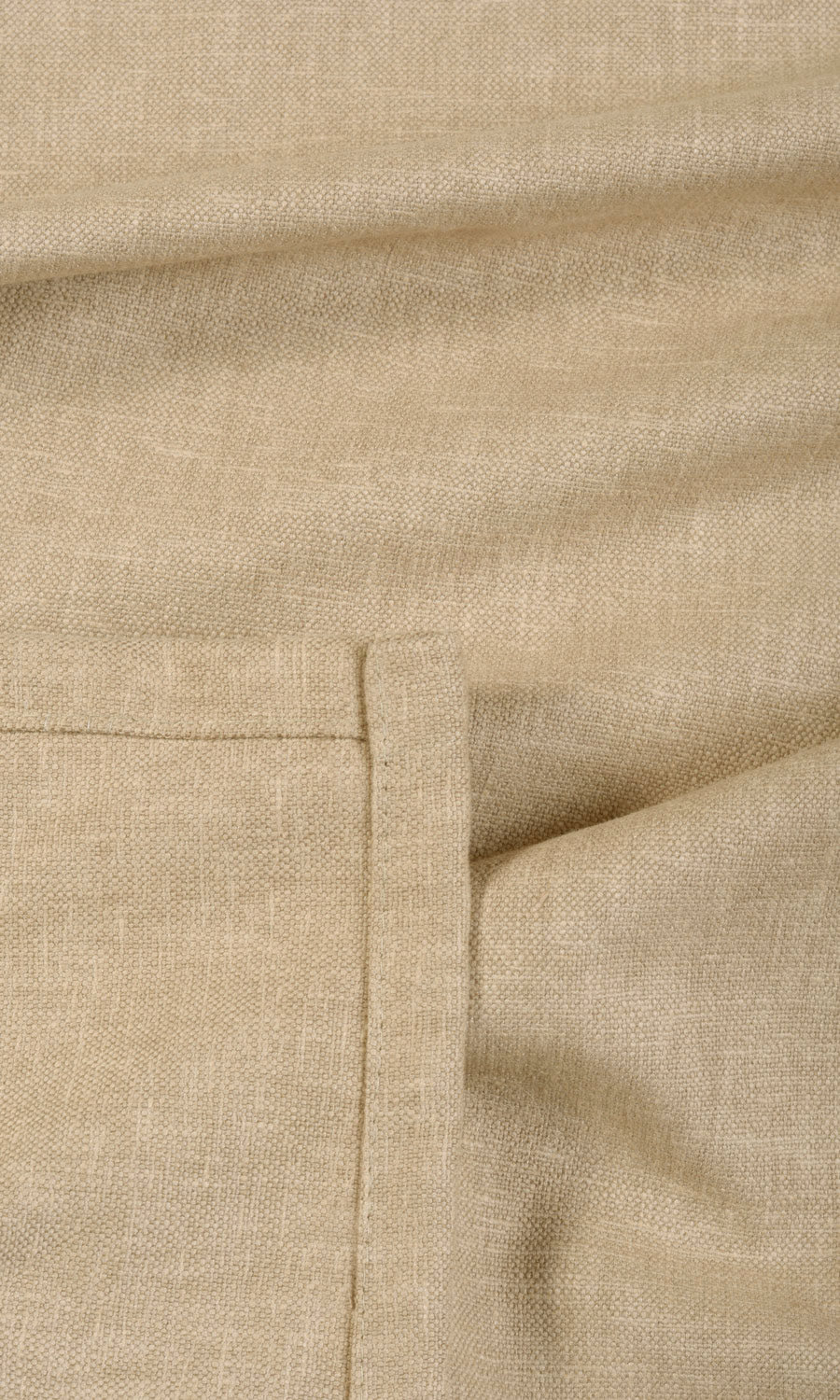 Linen Blend Fabric Material By the Yard (Beige)