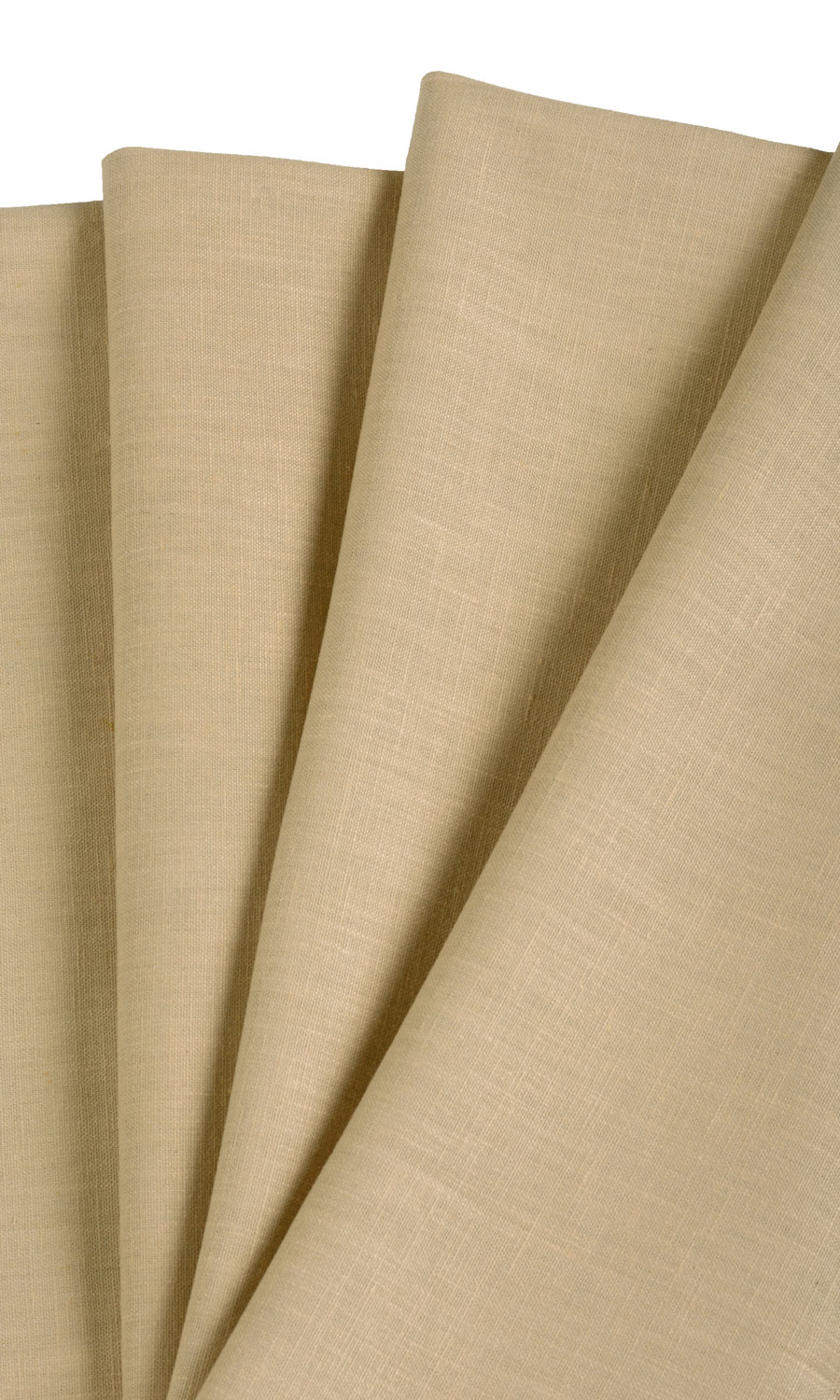 Poly-Cotton Window Treatments Fabric By the Yard (Mustard Yellow/ Wheat Beige)