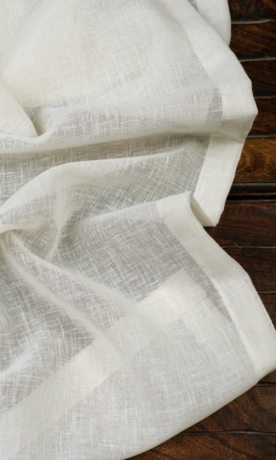 Sheer Home Textile Fabric Material By the Yard (Cream/ Milky White)