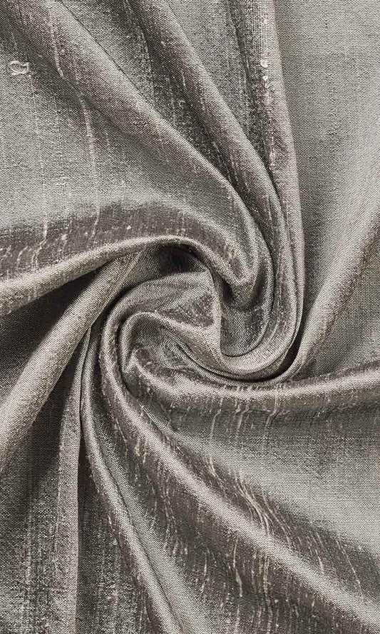 Pure Silk Home Décor Fabric By the Yard (Taupe Grey)