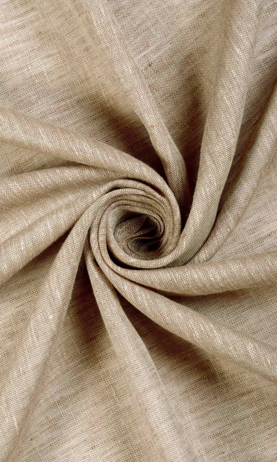 Linen Sheer Fabric Material By the Yard (Beige/ Brown/ Umber)