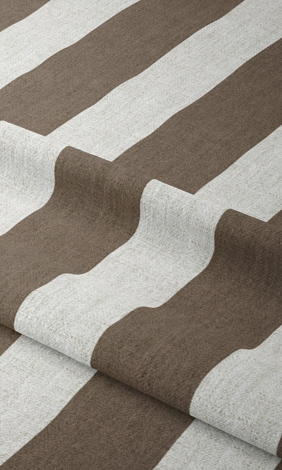 Geometric Print Window Treatments Fabric By the Metre (Brown/ White)
