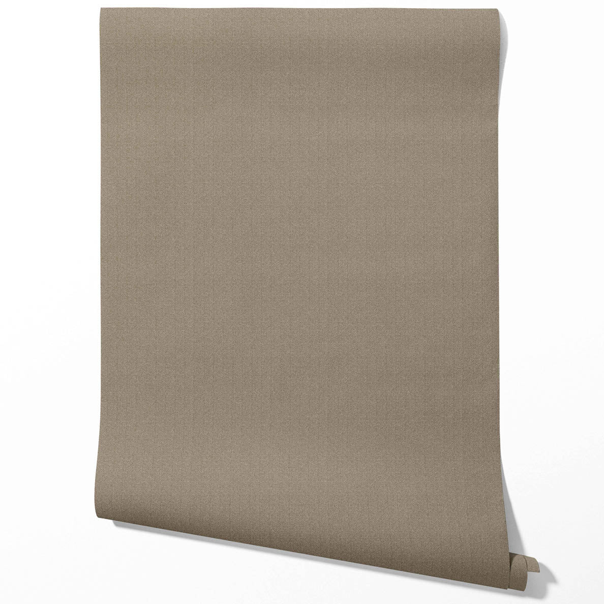 Neutral Herringbone Textured Bathroom Wallpaper Sample (Brown/ Taupe/ Warm Gray)