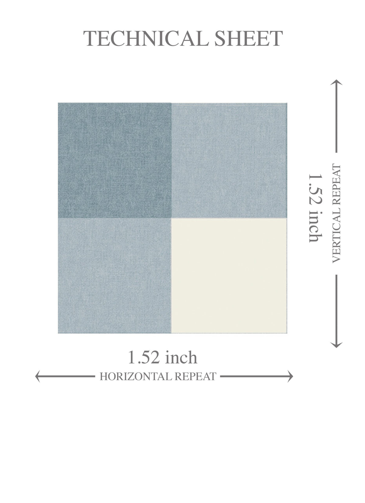 Geometric Gingham Checkered Kids Room Wallpaper Sample (Blue)