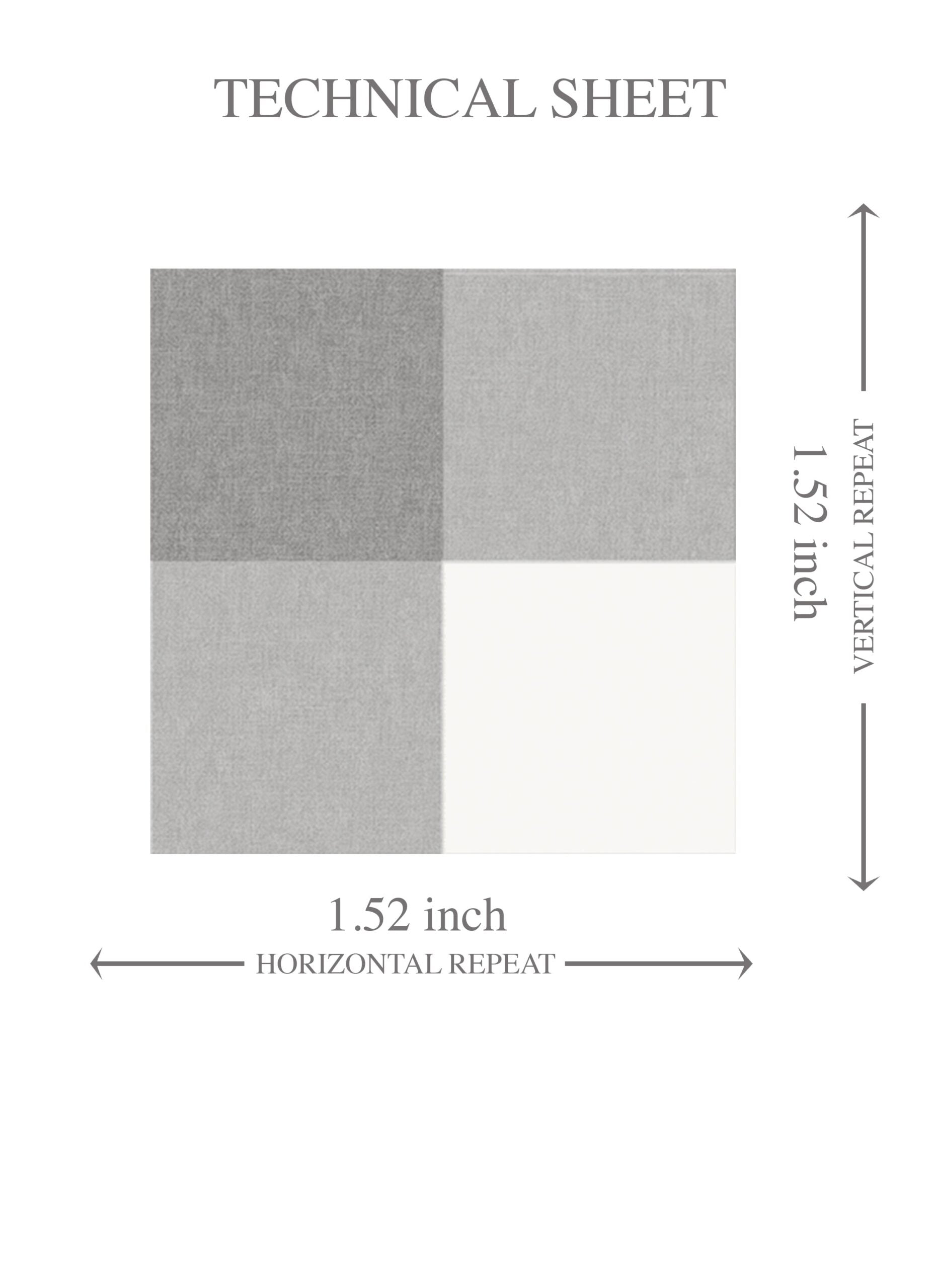 Neutral Geometric Gingham Checkered Kids Room Wallpaper (Gray)