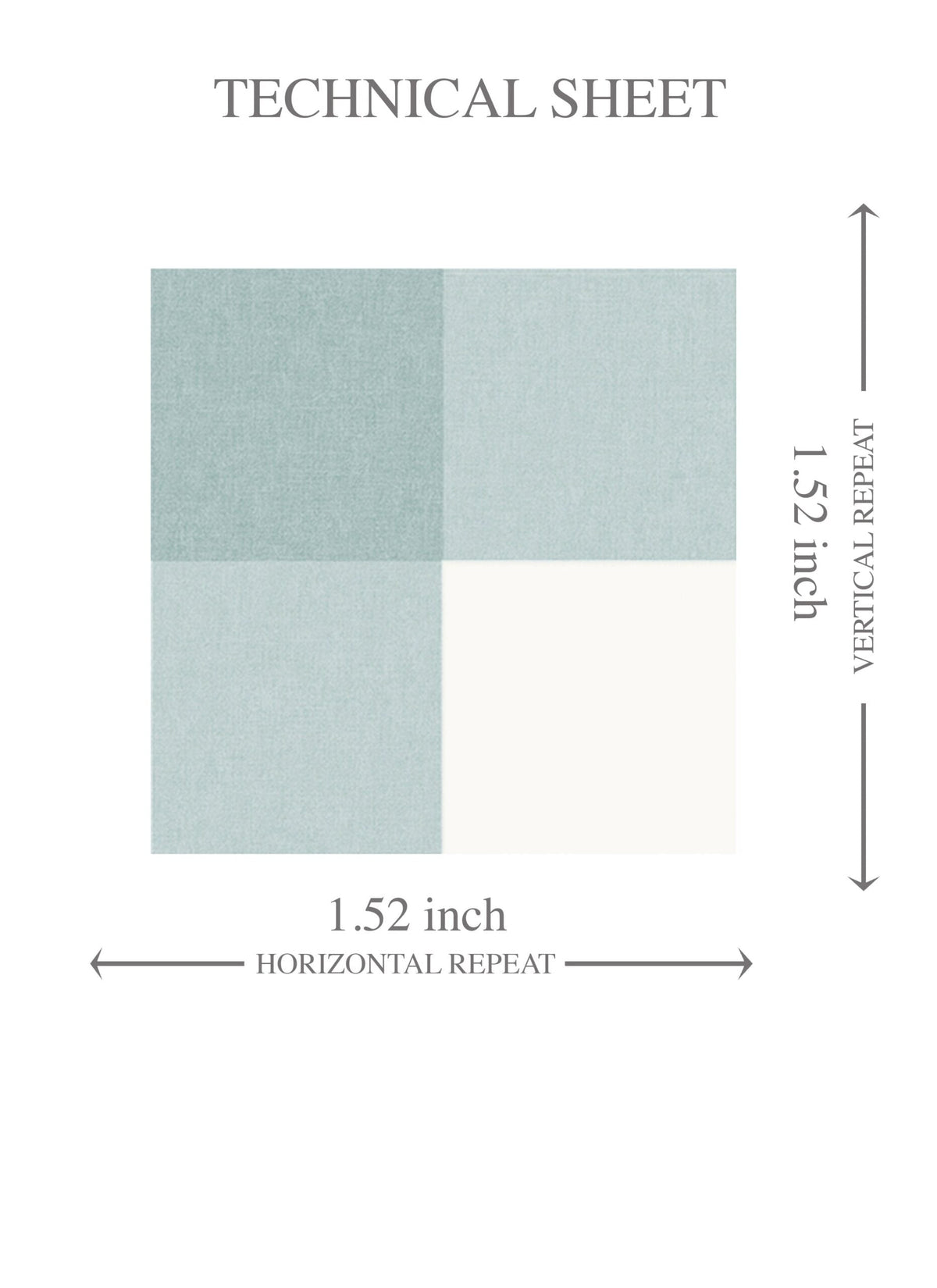 Geometric Gingham Checkered Kids Room Wallpaper (Seaglass Blue)