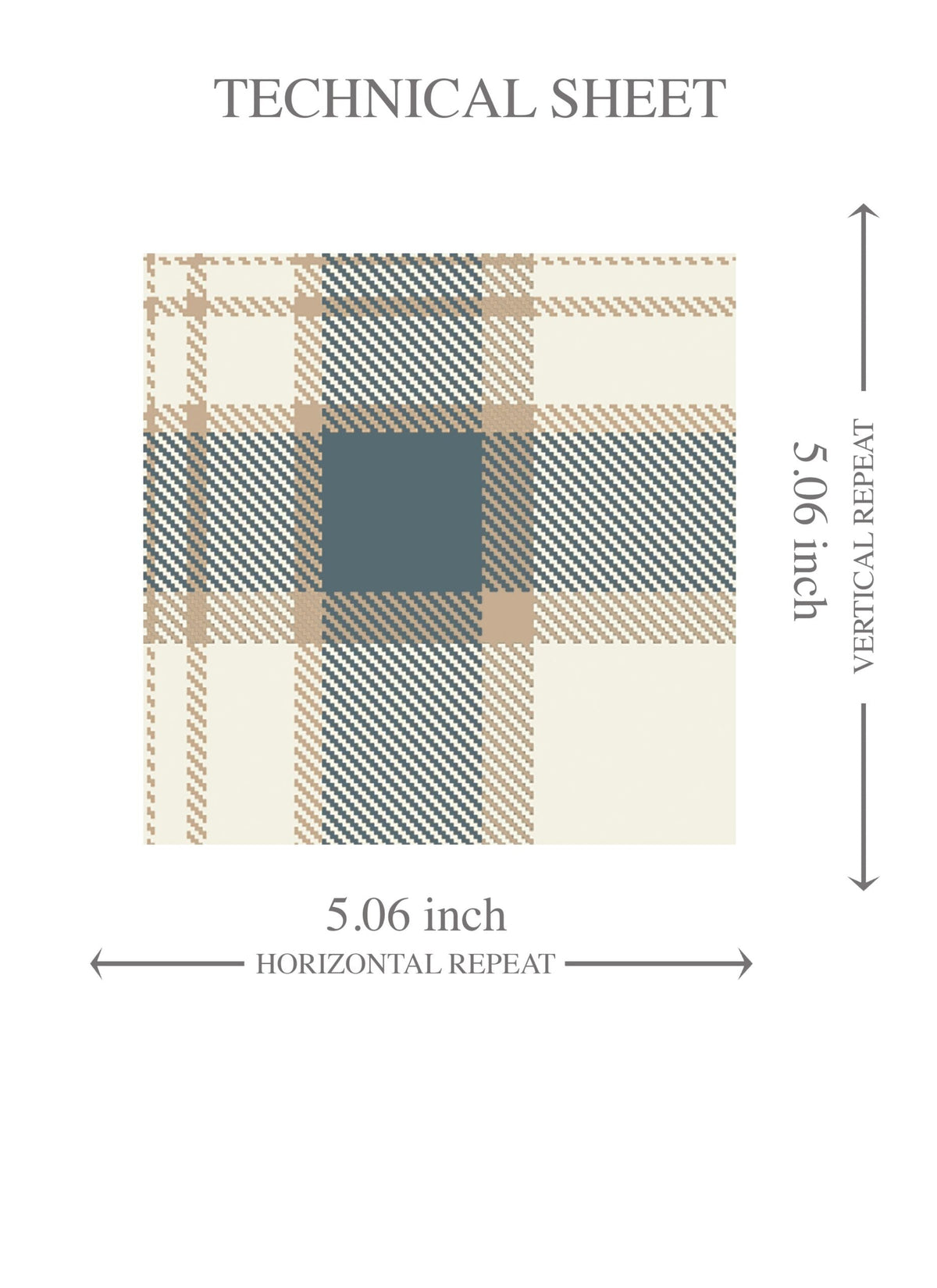 Neutral Geometric Plaid Checkered Kids Room Wallpaper (Teal Blue/ Off-White/ Beige)