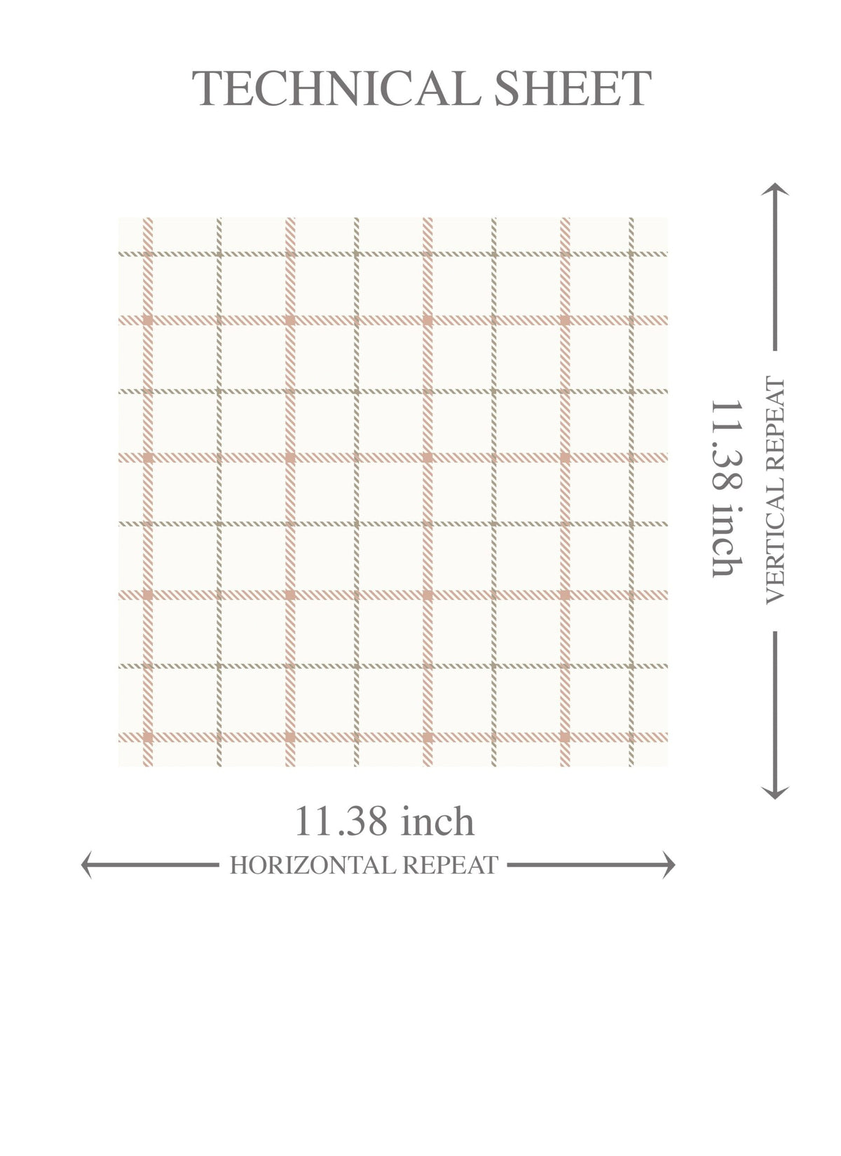 Windowpane Checkered/ Plaid Kids Room Wallpaper (Pink/ White/ Taupe)