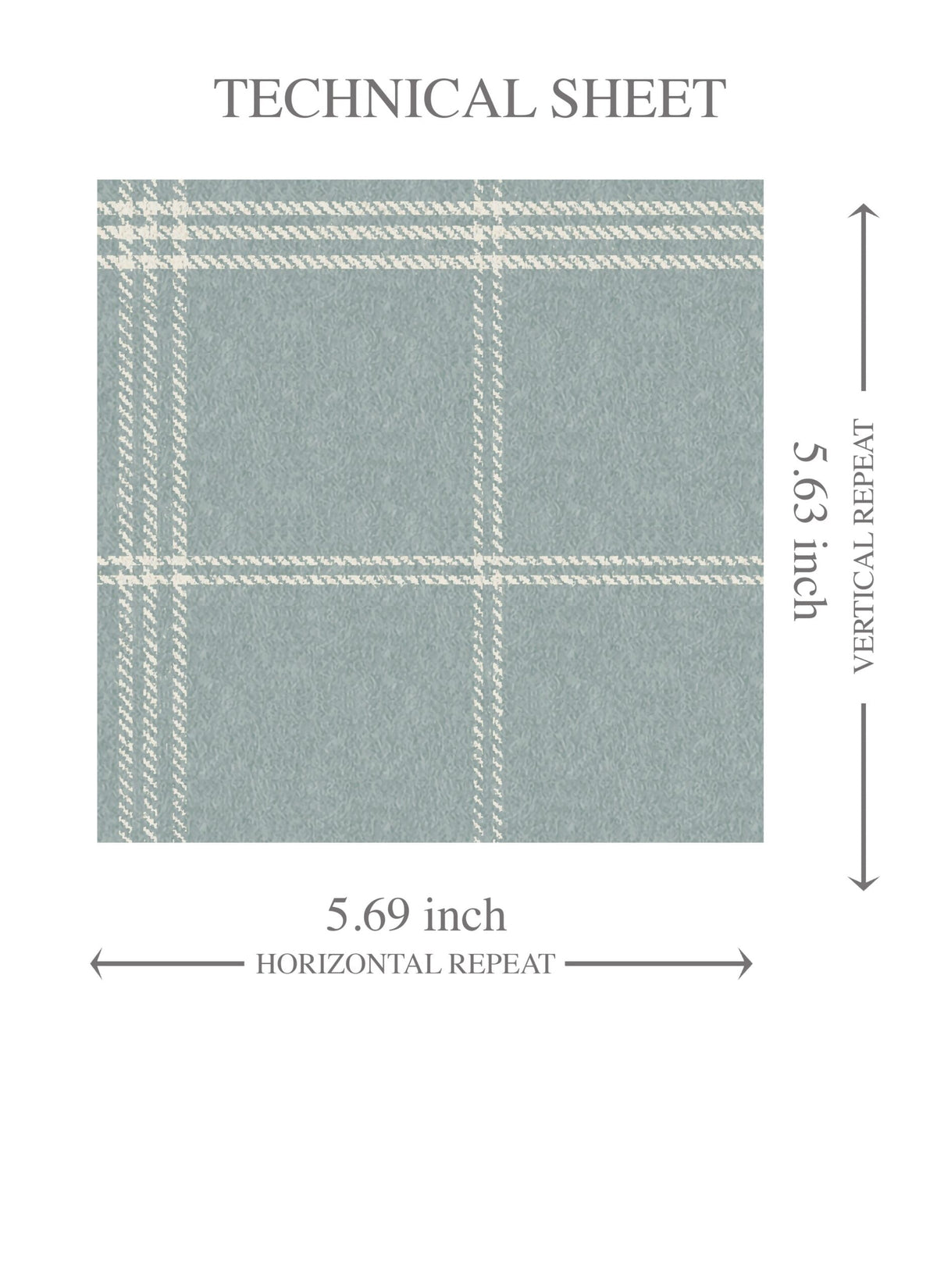Geometric Plaid Checkered Kids Room Wallpaper Sample (Duck Egg Blue)