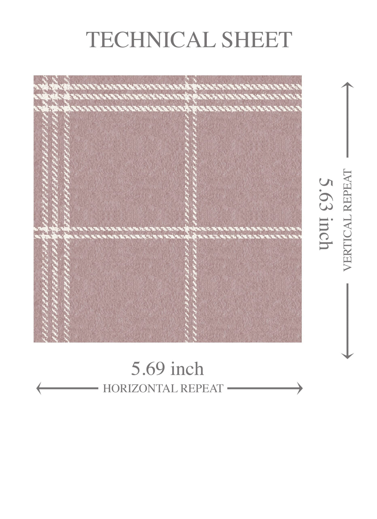 Geometric Plaid Checkered Kids Room Wallpaper Sample (Mauve/ Muted Pink)