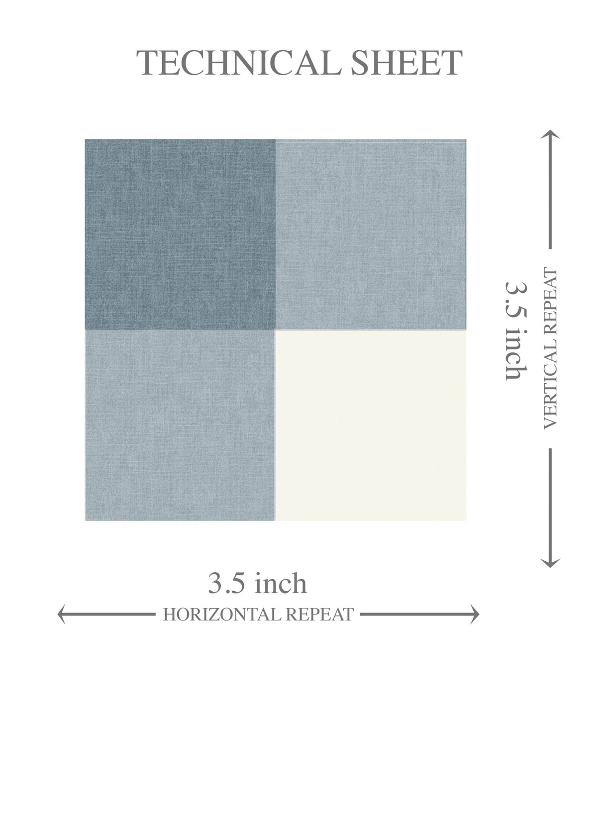 Geometric Gingham Checkered Kids Room Wallpaper Sample (Navy Blue)