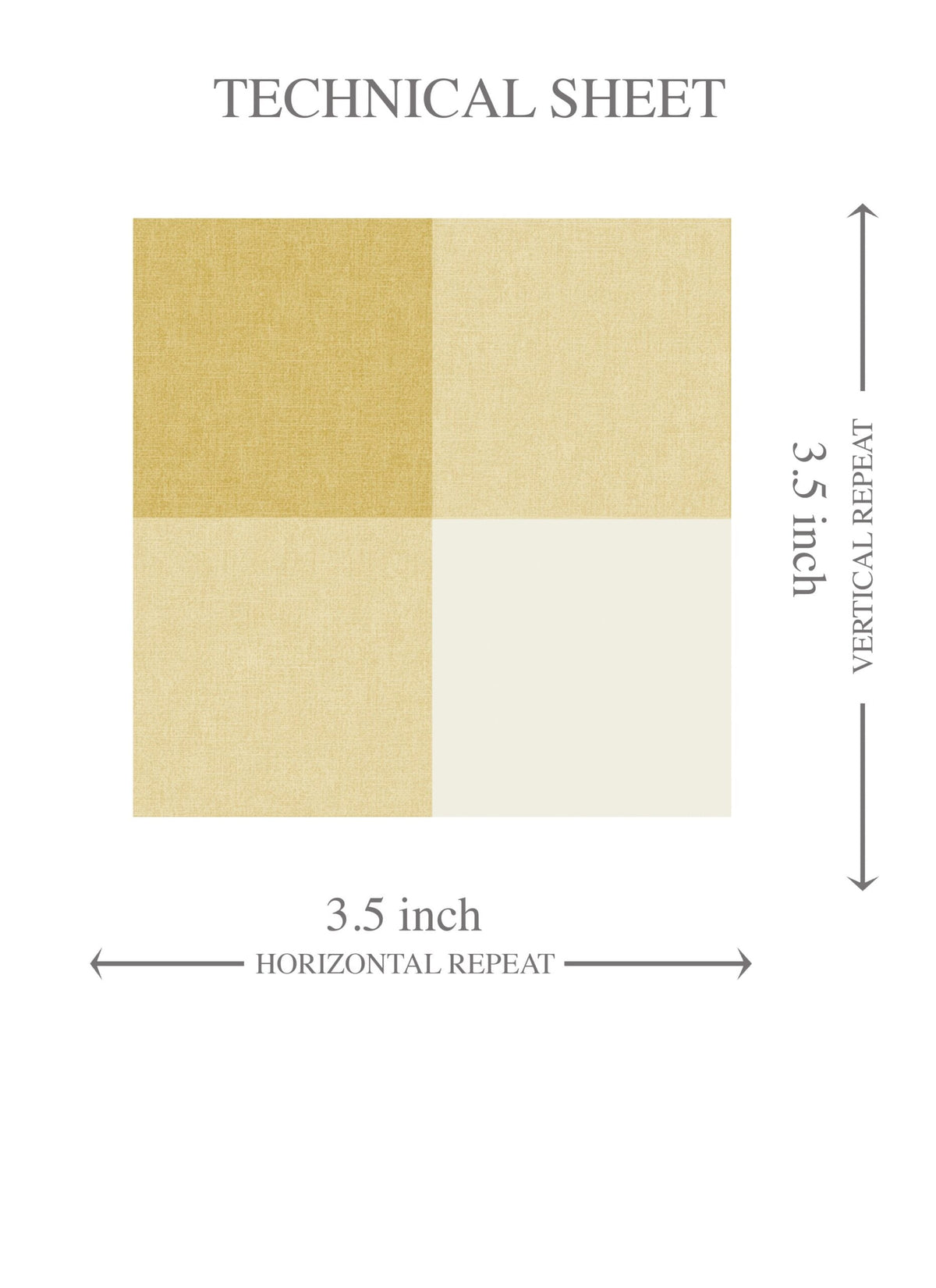 Geometric Gingham Checkered Kids Room Wallpaper Sample (Naples Yellow)