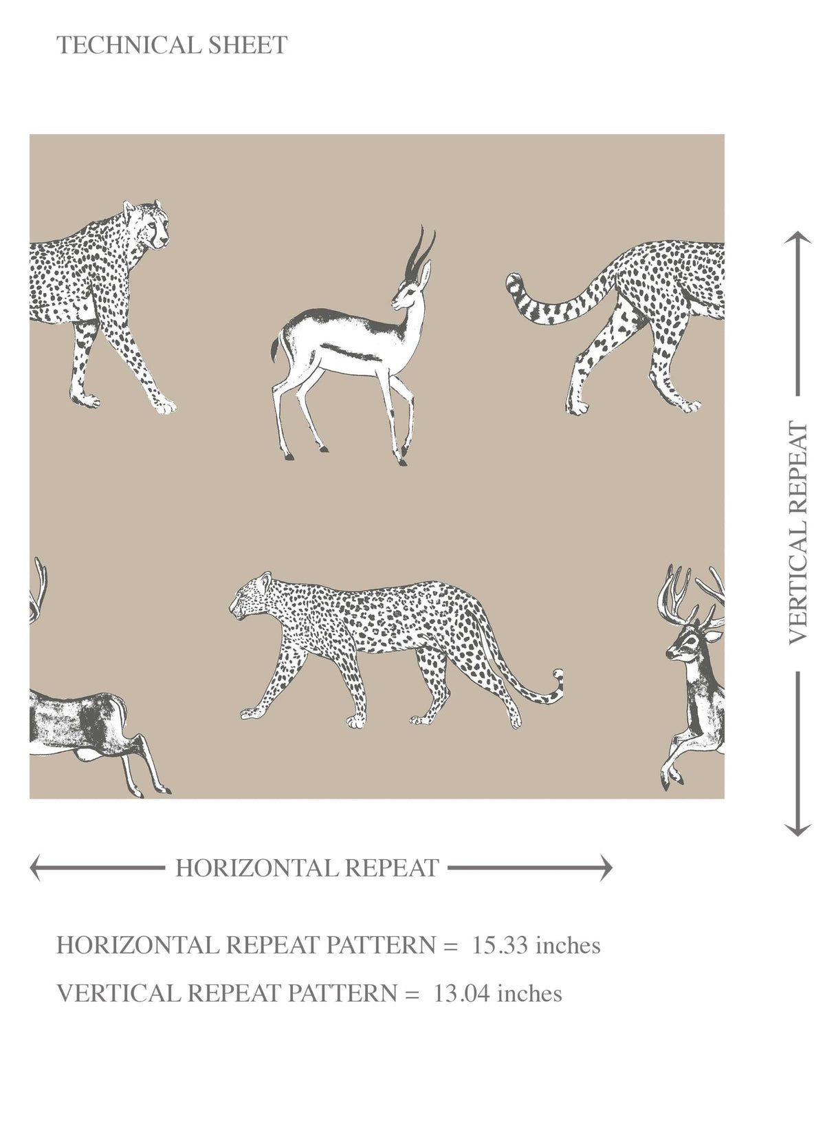 Leopard Animal Print Kids Room Wallpaper (Beige/ White/ Greige)