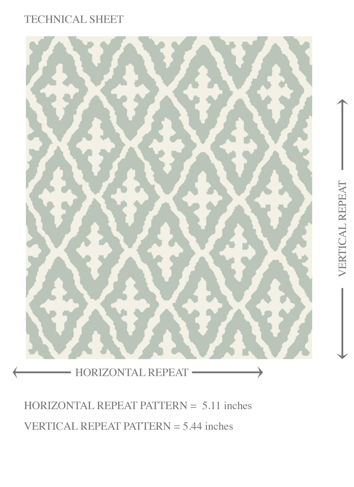 Geometric Diamond Lattice Kids Room Wallpaper Sample (Green/ White)
