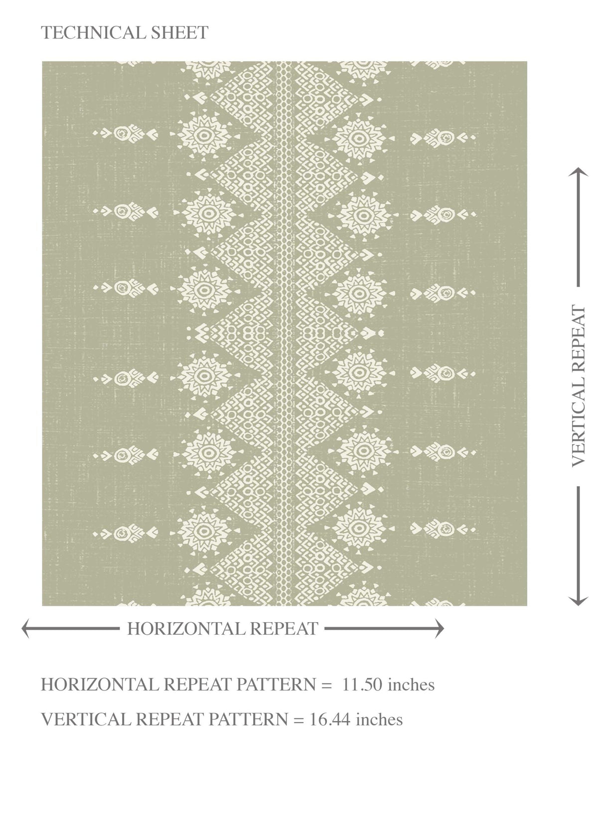 Floral Striped Kids Room Wallpaper (Green/ Off-White)