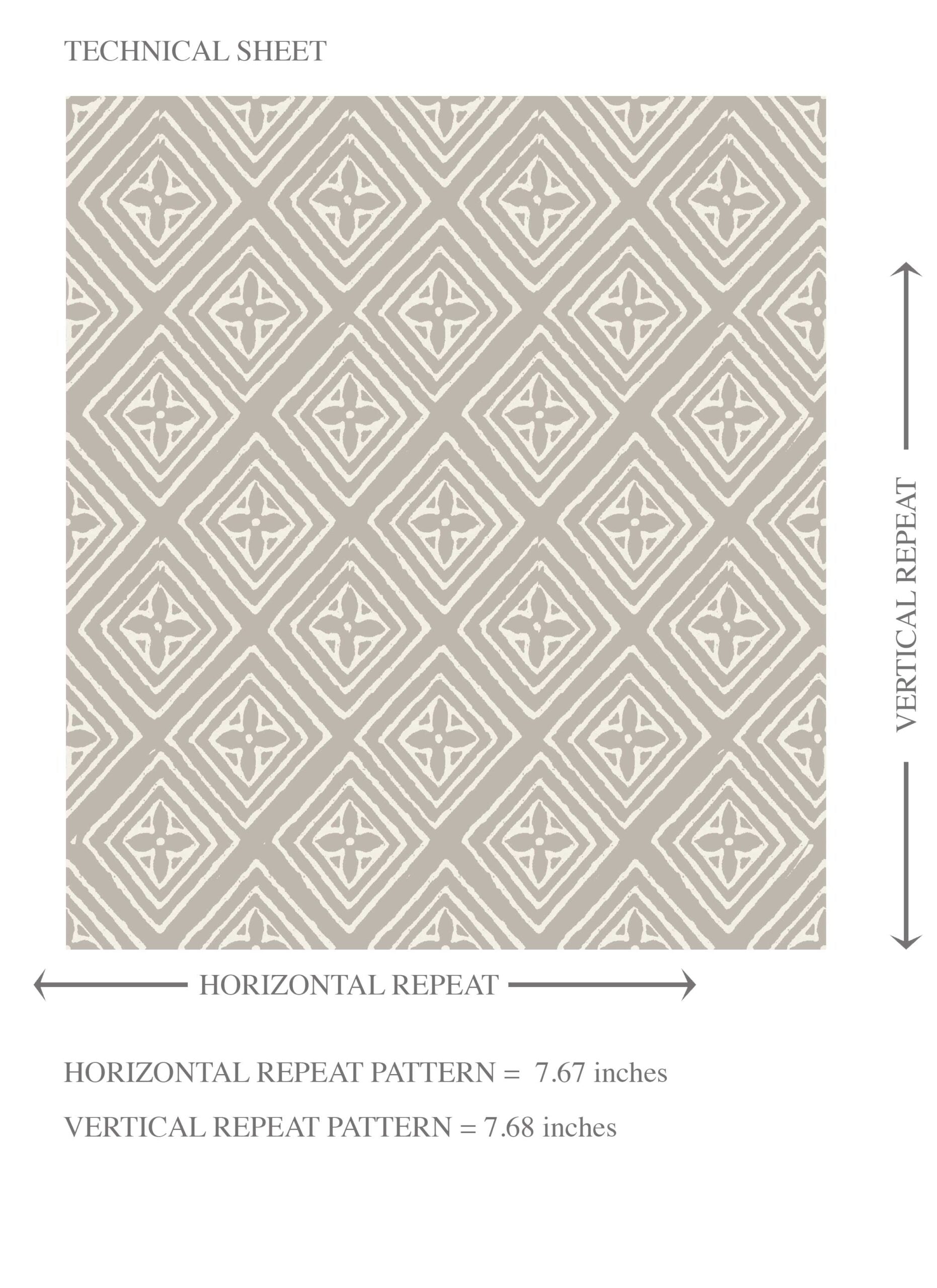 Small Diamond Lattice/ Textured Check Kids Room Wallpaper (Gray/ White)