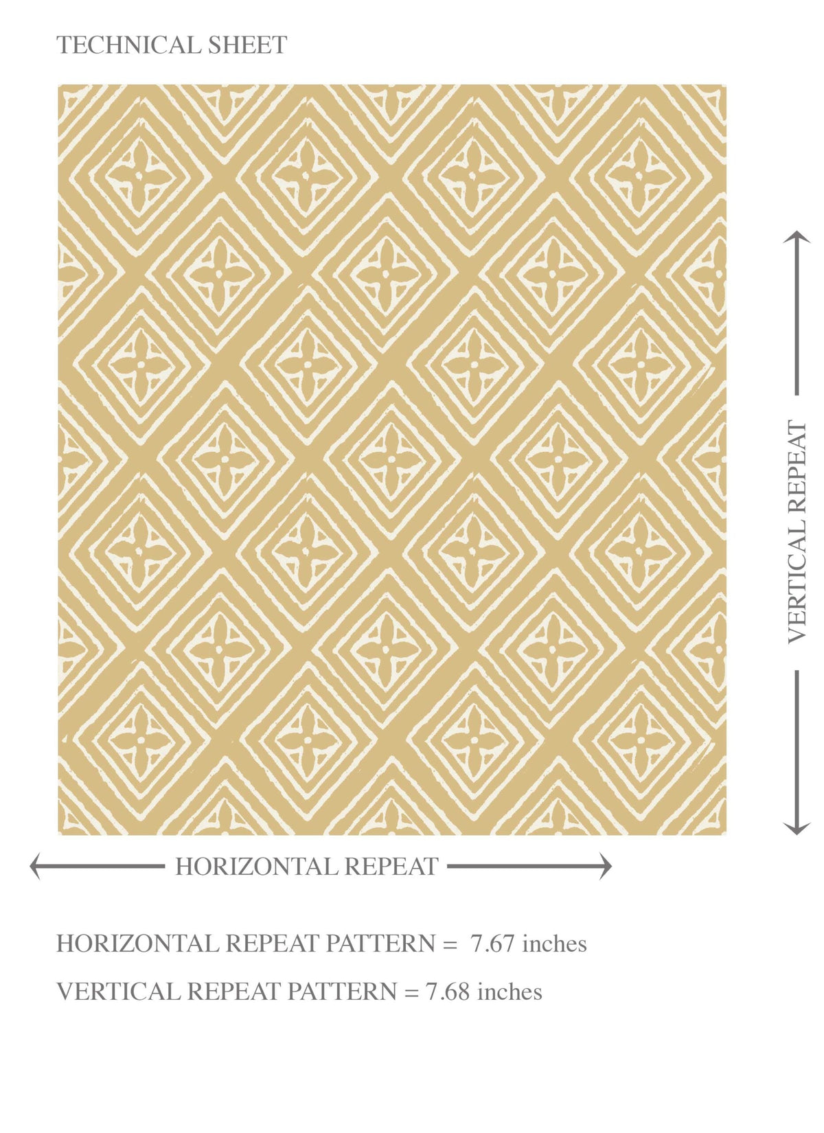 Small Diamond Lattice/ Textured Check Kids Room Wallpaper (Ochre Yellow/ White)
