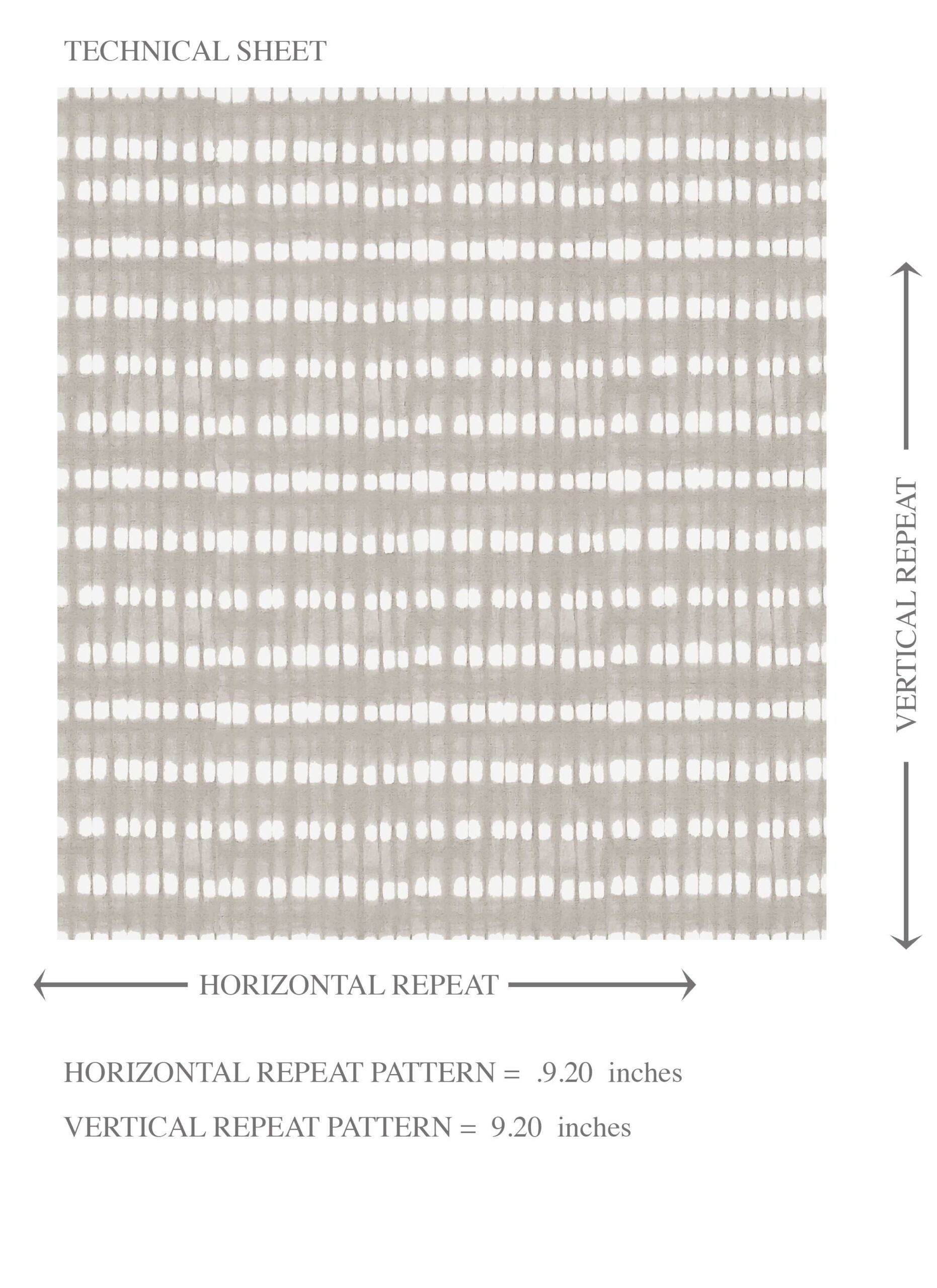 Textured Shibori Effect Striped Kids Room Wallpaper Sample (Gray/ White)