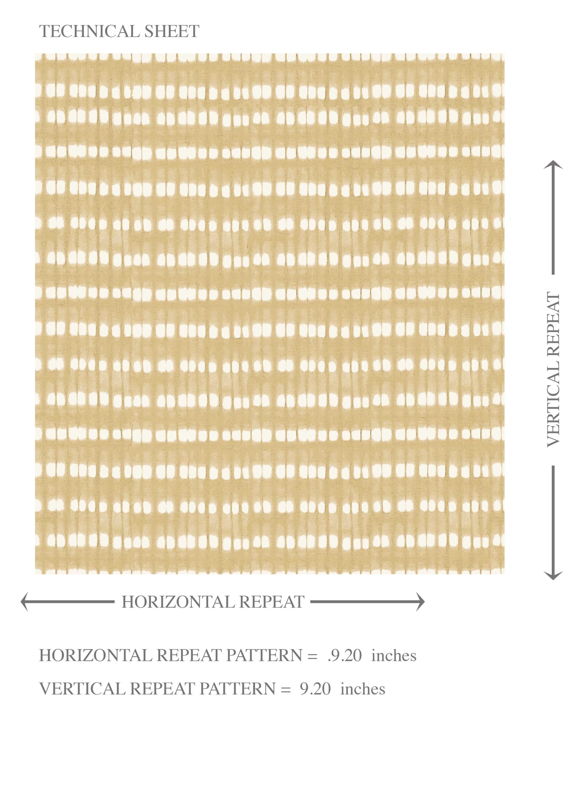 Textured Shibori Effect Striped Kids Room Wallpaper Sample (Yellow/ White)