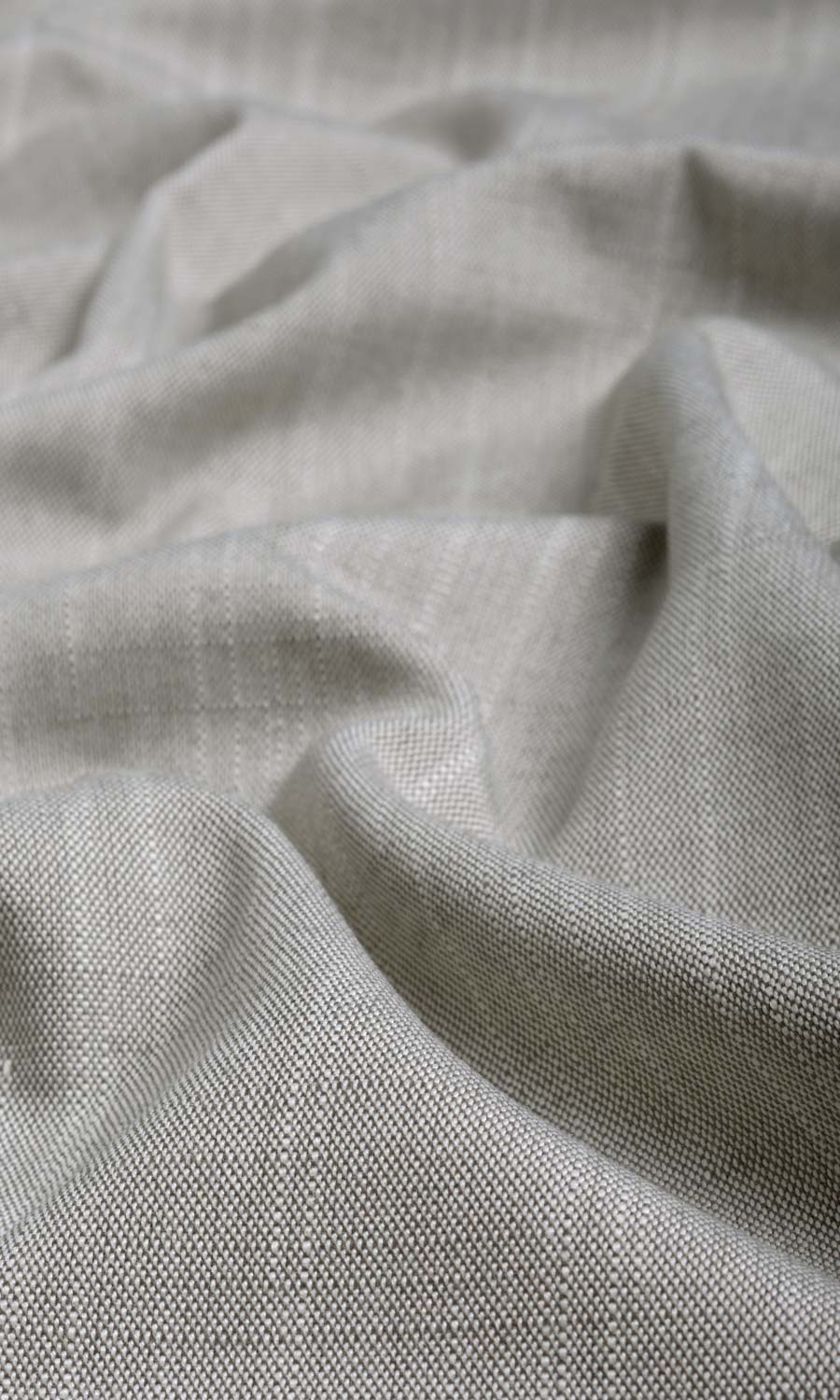Plain Linen Texture Fabric Sample for Curtains & Drapes (Warm Grey)
