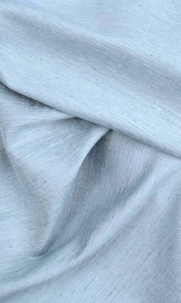 Silk Blend Home Décor Fabric Sample (Light Blue)
