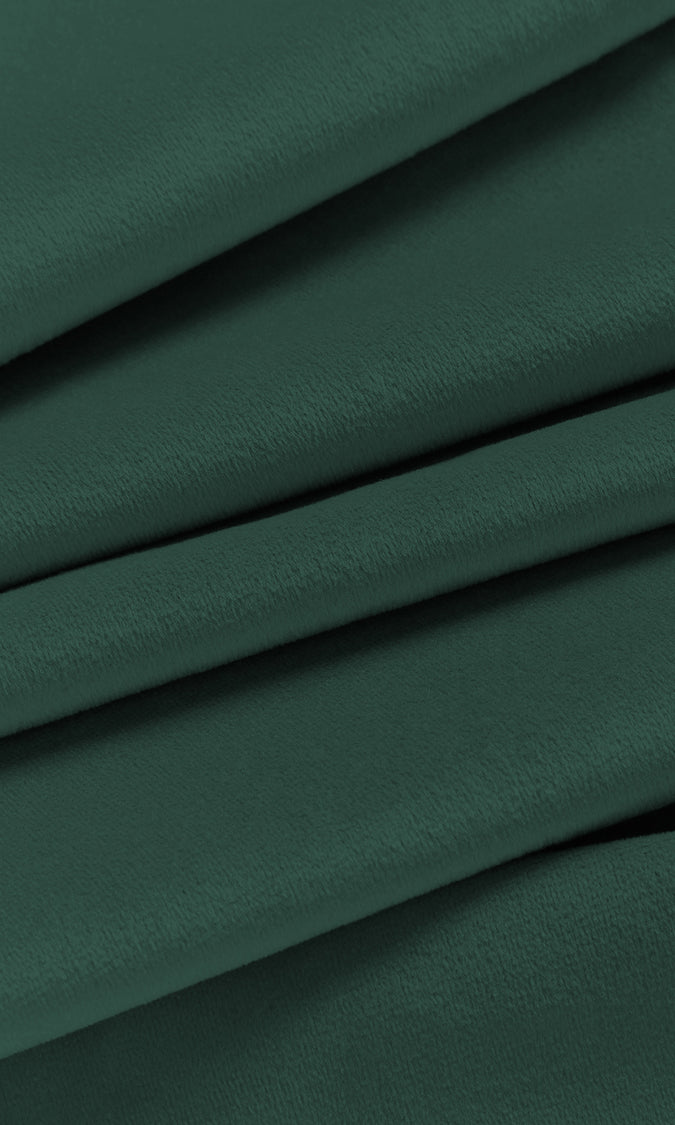 Velvet Home Décor Fabric By the Yard (Peacock Blue/ Green)