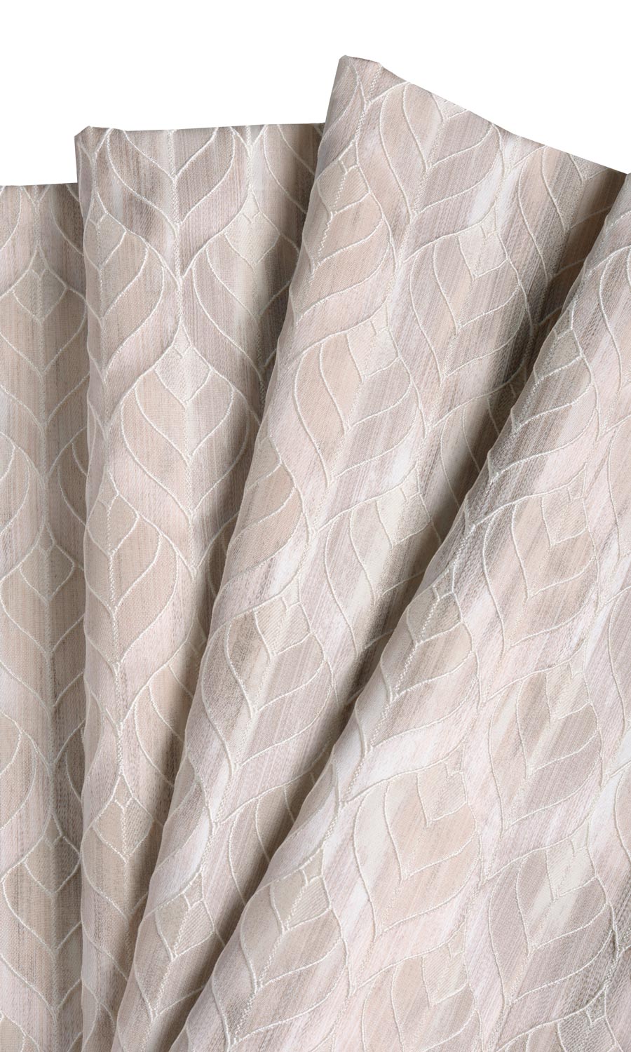Petal Patterned Fabric Material By the Yard (Pale Grey/ Beige)