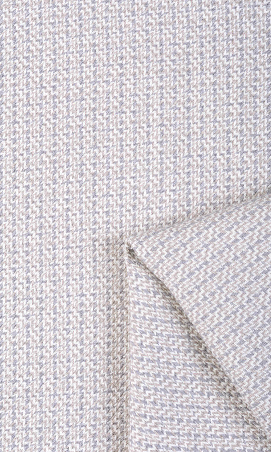 Textured Cotton Fabric Sample for Curtains & Drapes (Gray/ White)