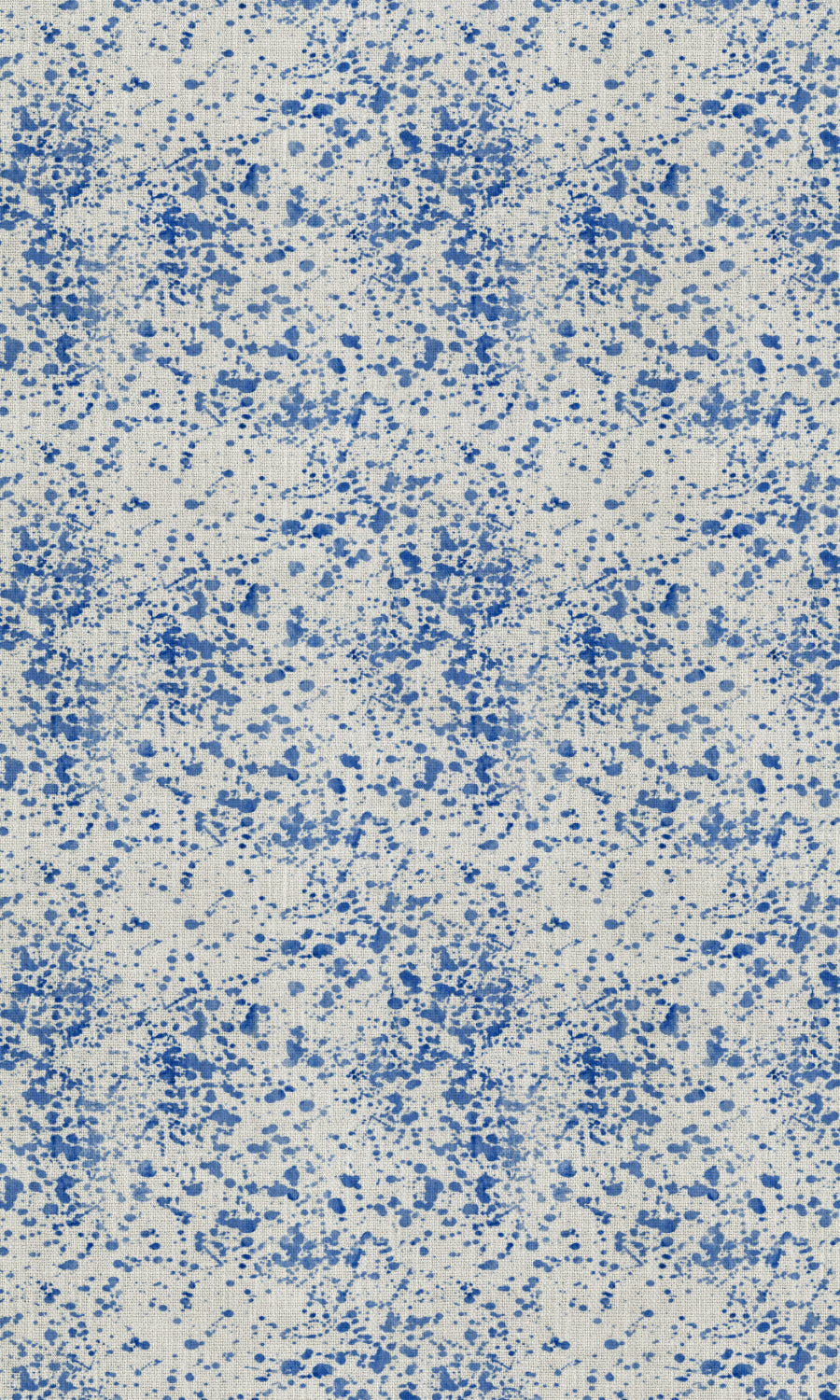 Abstract Print Free Fabric Material Sample (Eggshell White/ Blue)