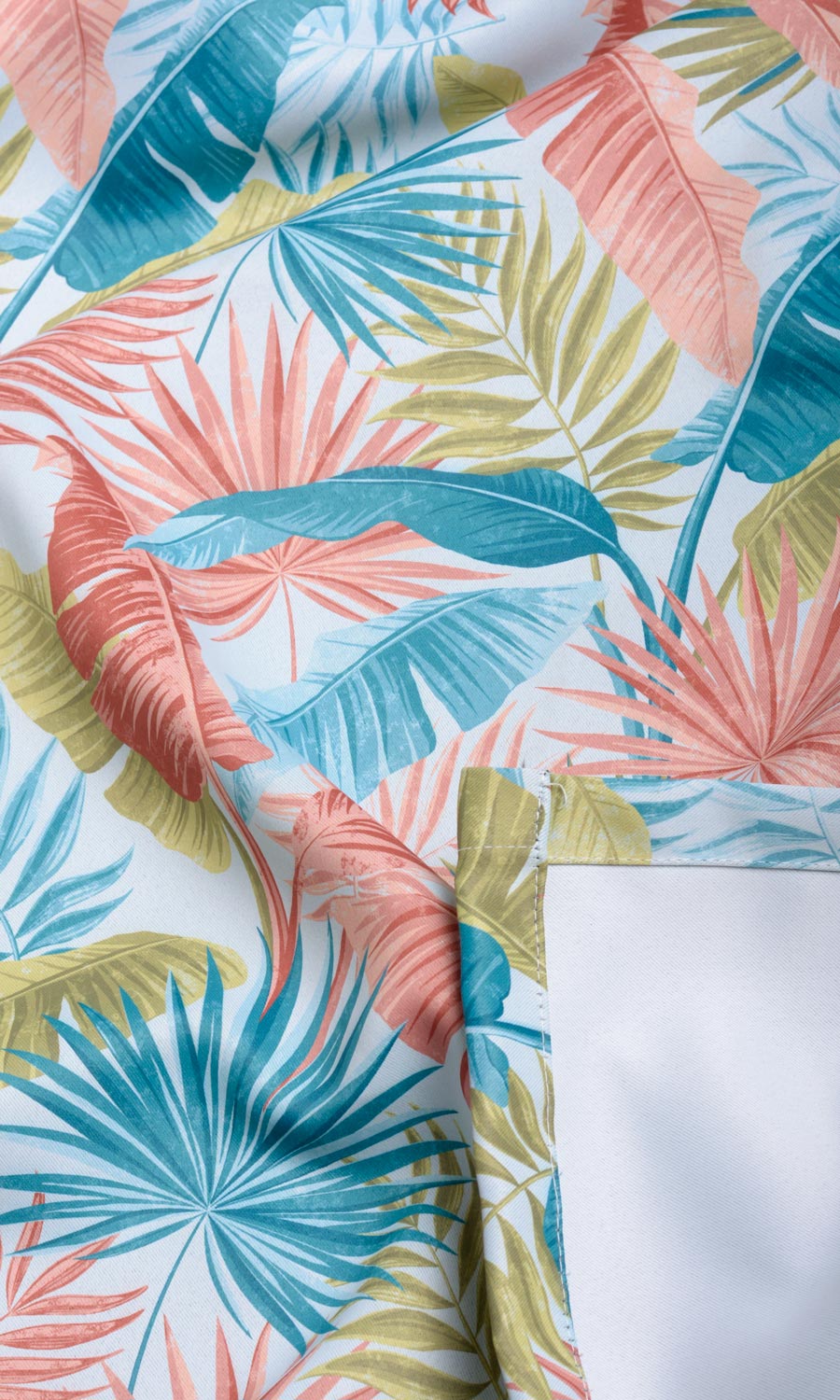 Botanical Floral Fabric Sample for Curtains & Drapes (Red/ Blue/ Green)