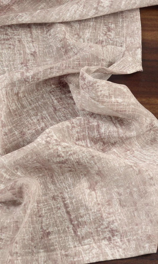Textured Sheer Home Décor Fabric By the Yard (Brown)