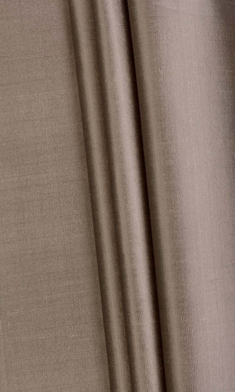 Shantung Silk Free Fabric Material Sample (Mocha Brown)