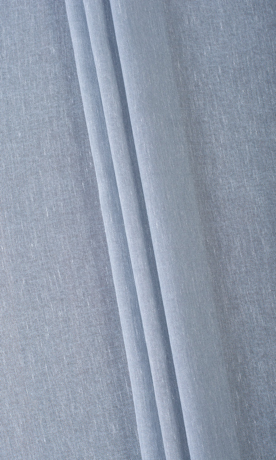 Plain Sheer Home Textile Fabric Material Sample (Periwinkle Gray)