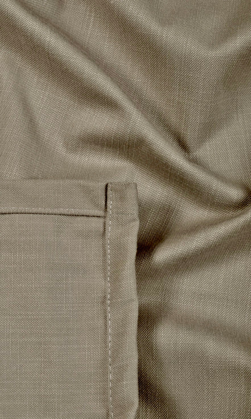 Poly-Cotton Blend Fabric Sample for Curtains & Drapes (Coffee Brown)